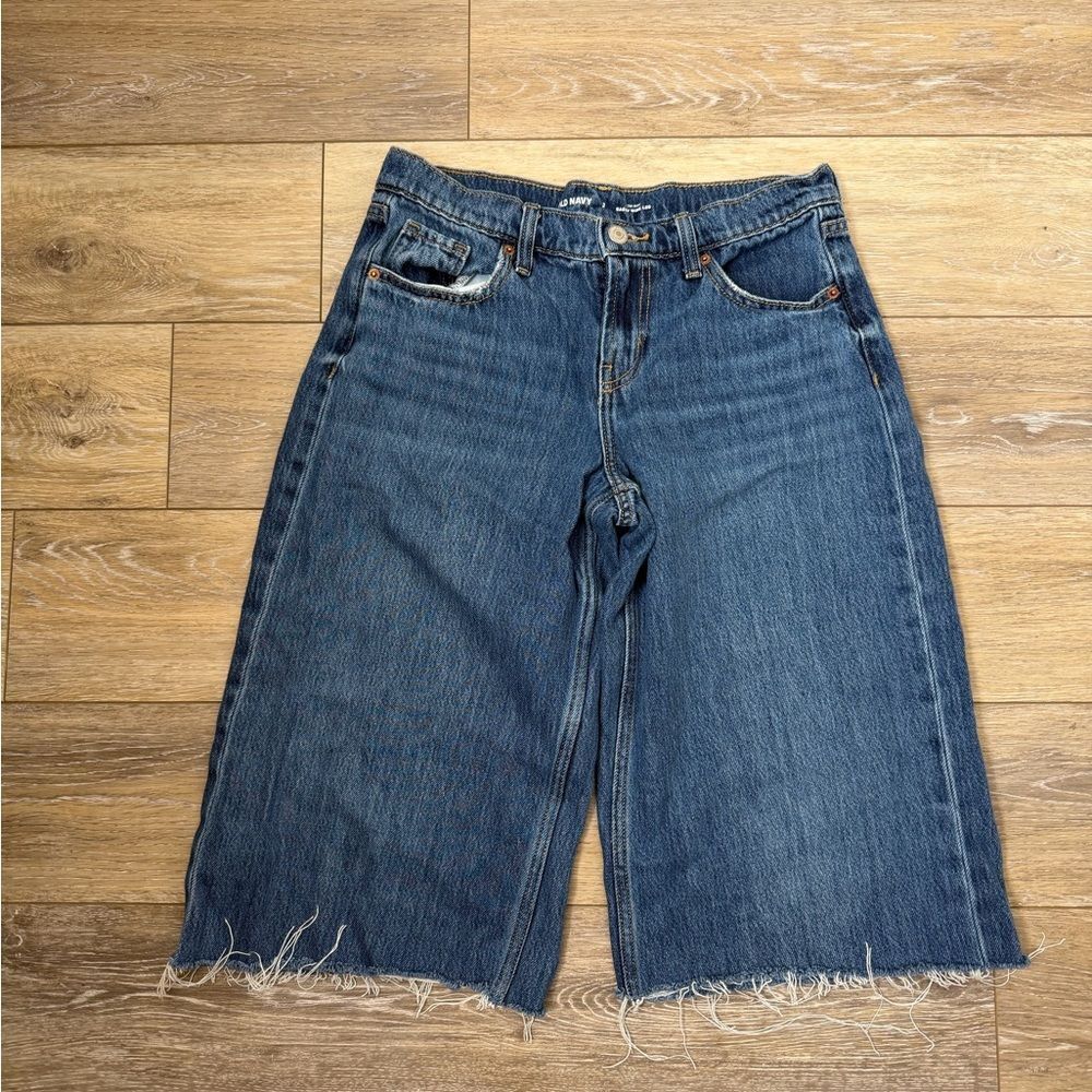 Old Navy Jorts Blue Denim Cutlette Jeans Sz 2